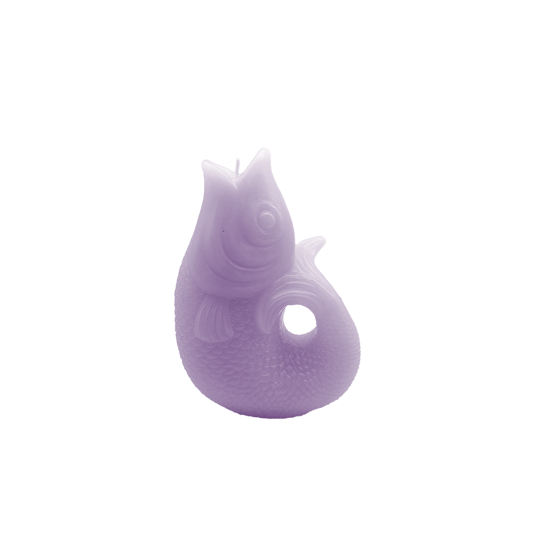 Small Lilac Fish Candle