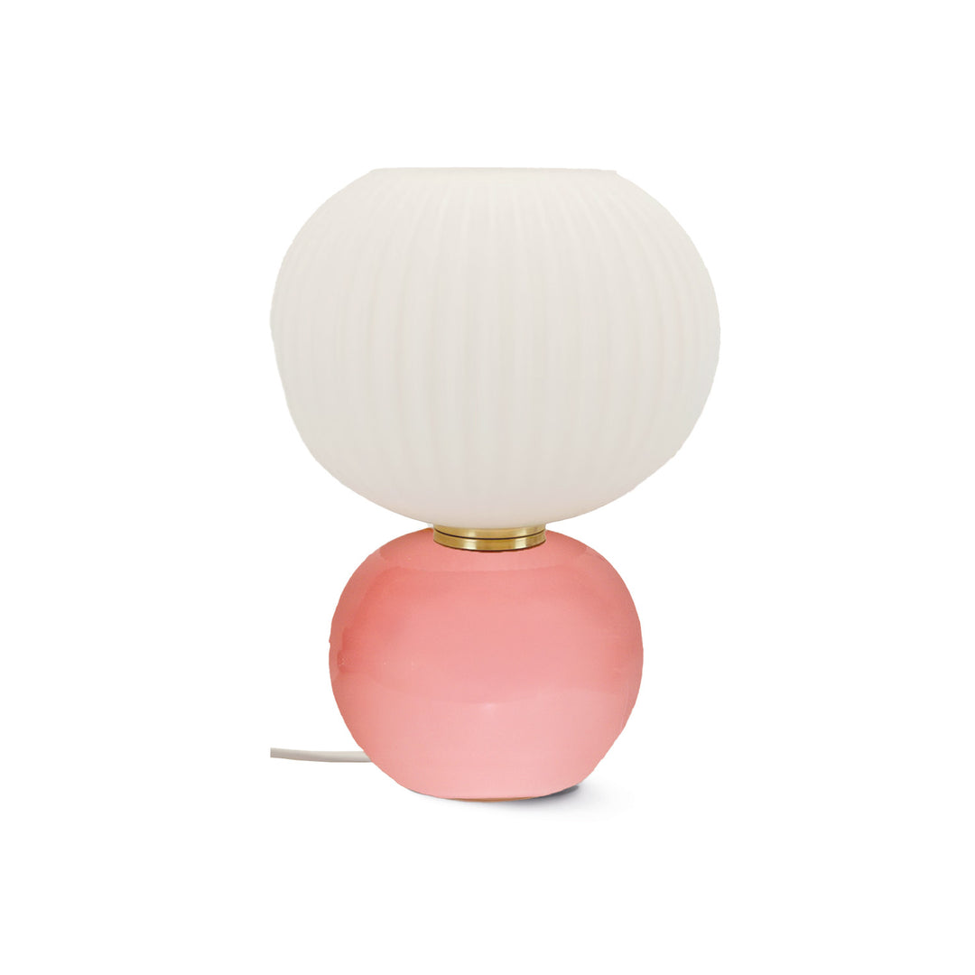Adonis Small Pink Glass Table Lamp
