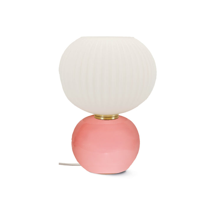 Adonis Small Pink Glass Table Lamp