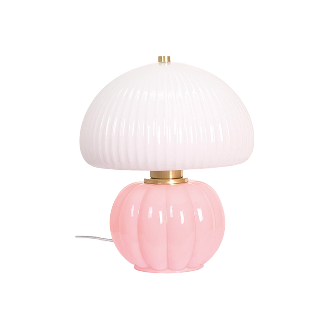 Madeleine Glass Table Lamp in Pink