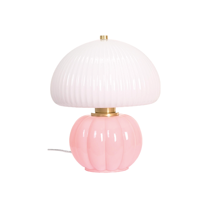 Madeleine Glass Table Lamp in Pink