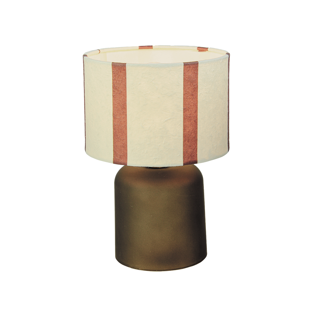 Deco LED Stripe Battery Operated Lamp in Brown