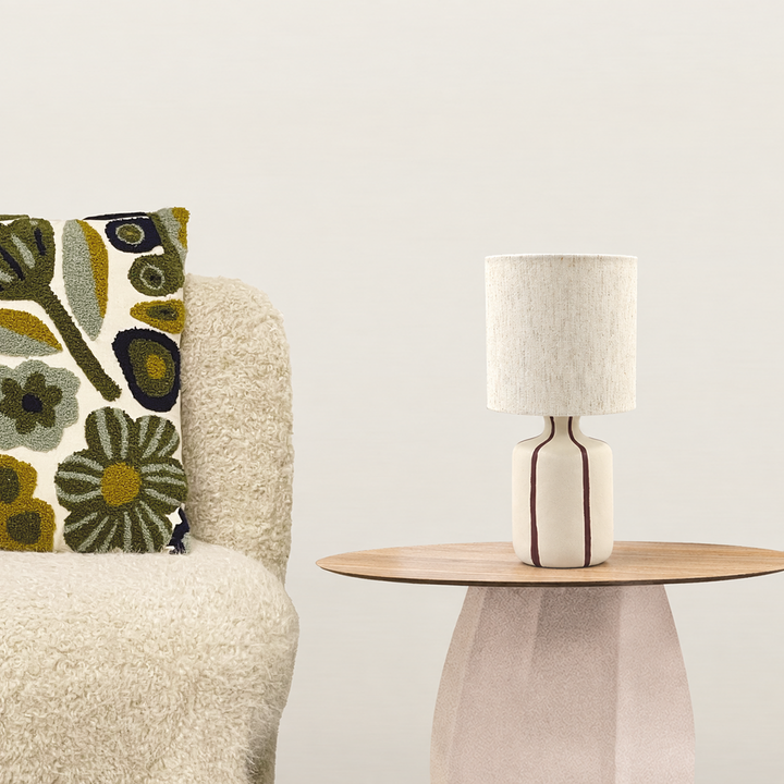 Camille Table Lamp in Chocolate