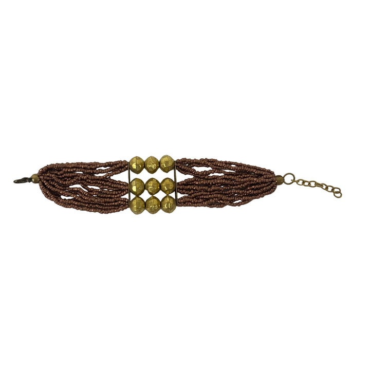 Handmade Gold Layering Beaded Bracelet