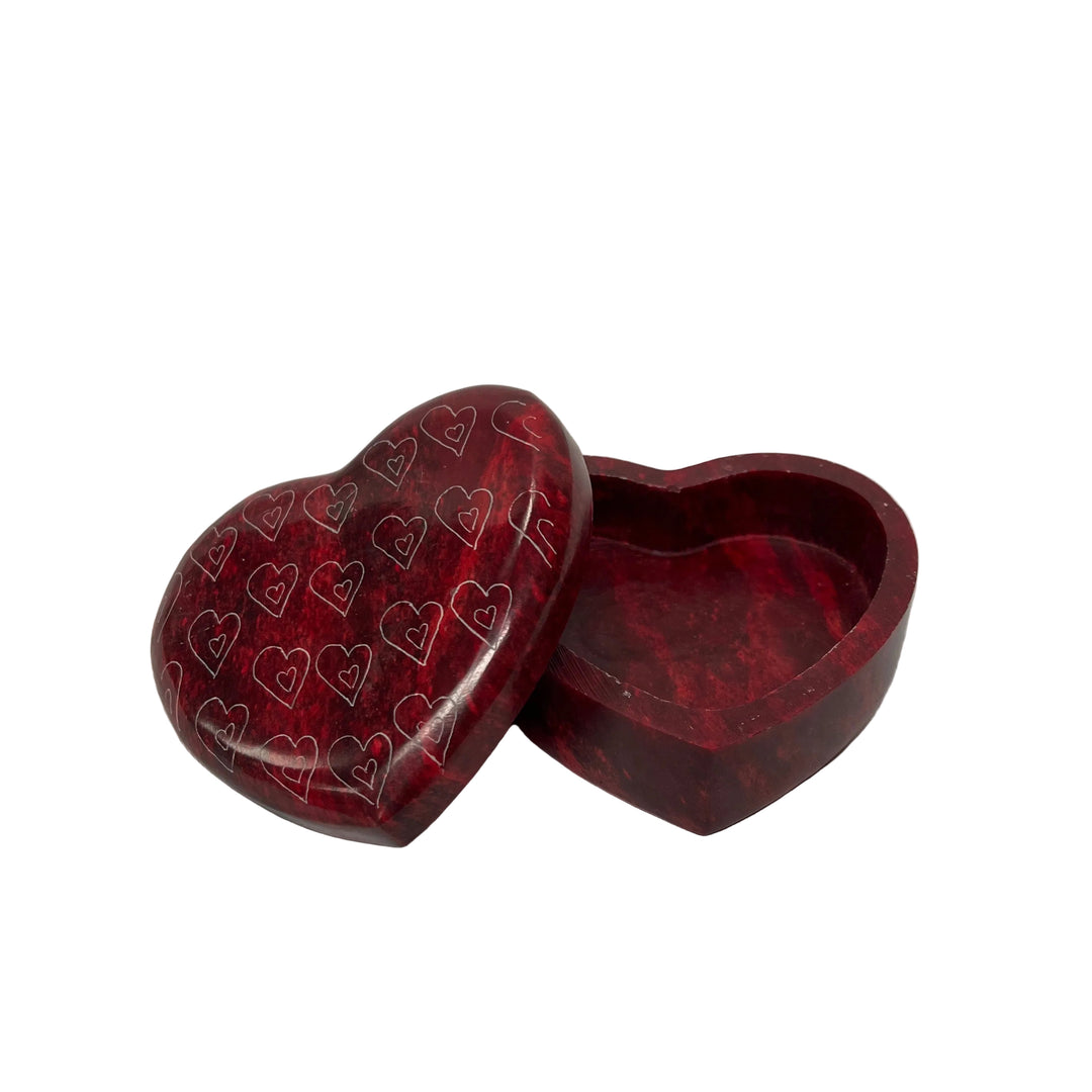 Handmade Stone Heart Trinket Box