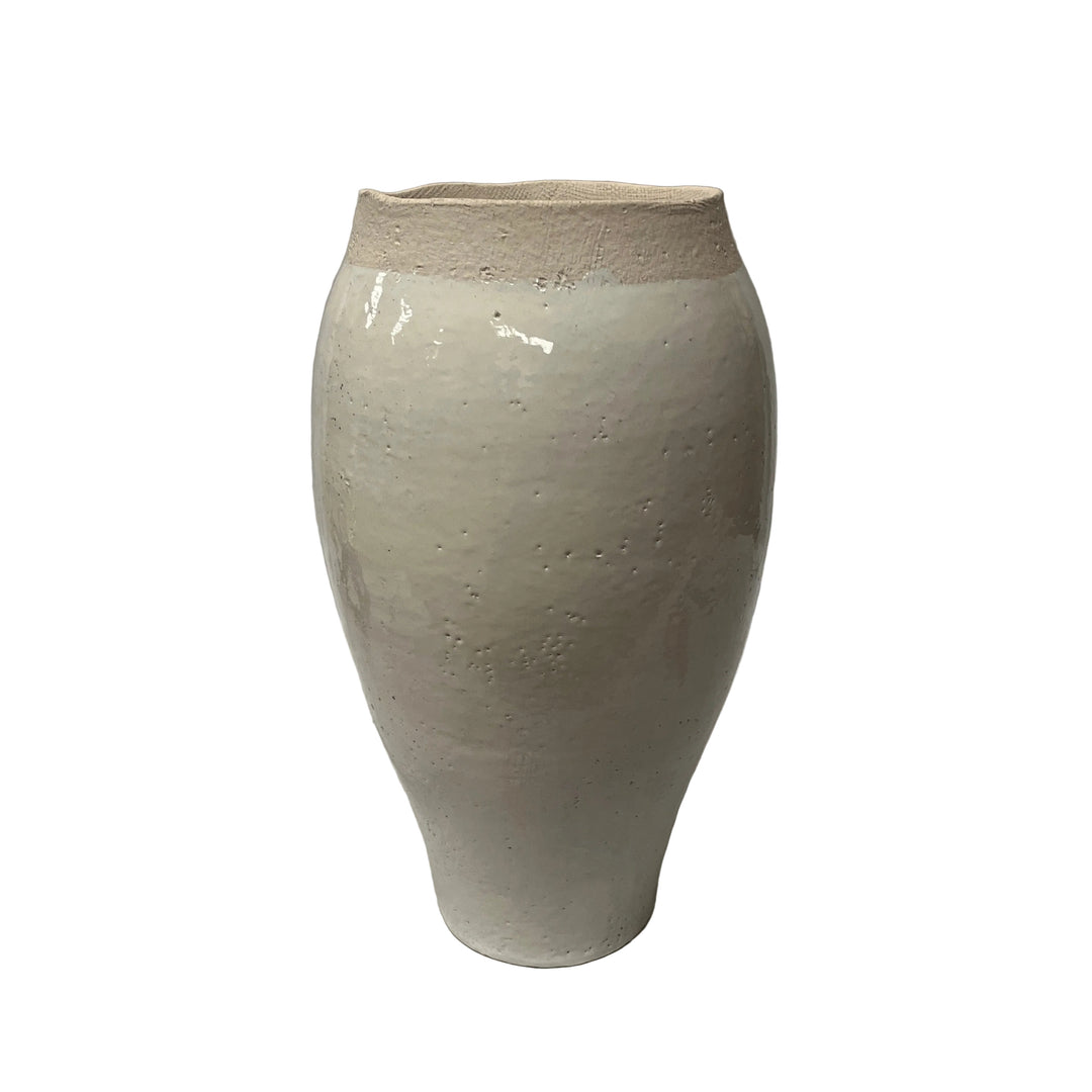 Large Heavy Pot Vase
