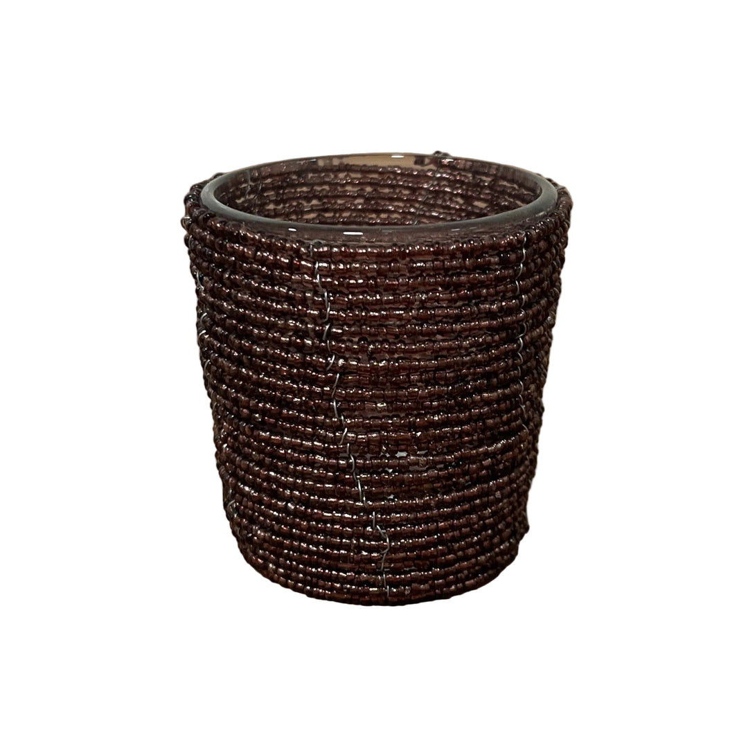 Individual Beaded Glass Tea Light Holder in Gift Bag