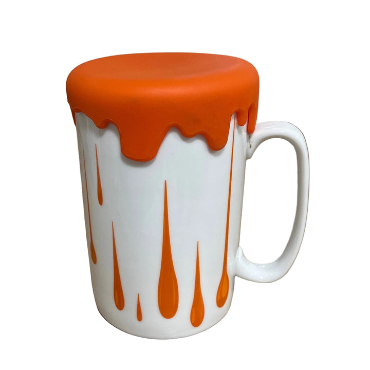 Large Mug with Lid Orange
