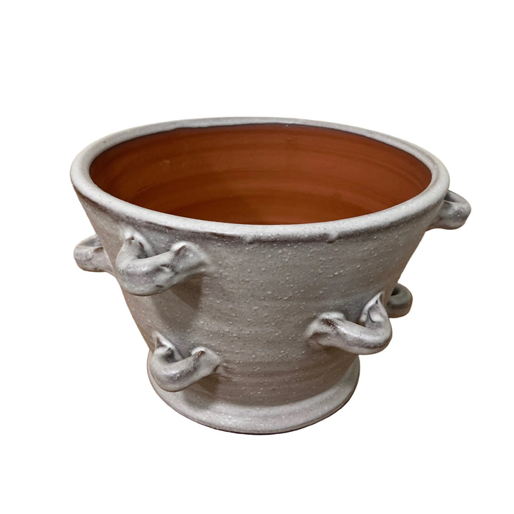 Small Terracotta Glazed Plant Pot