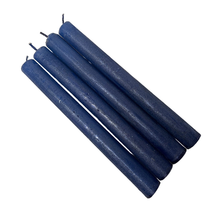 Pack of 4 Hand Poured Candles Blue