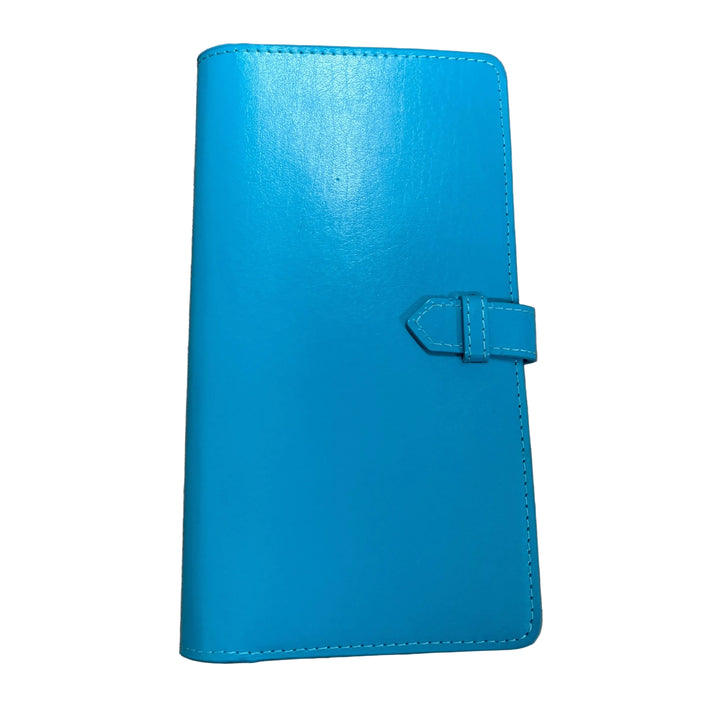 Teal Leather Travel Wallet