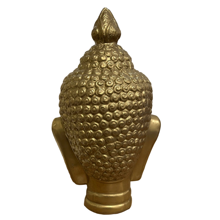 Large Pot Buddha Head Gold