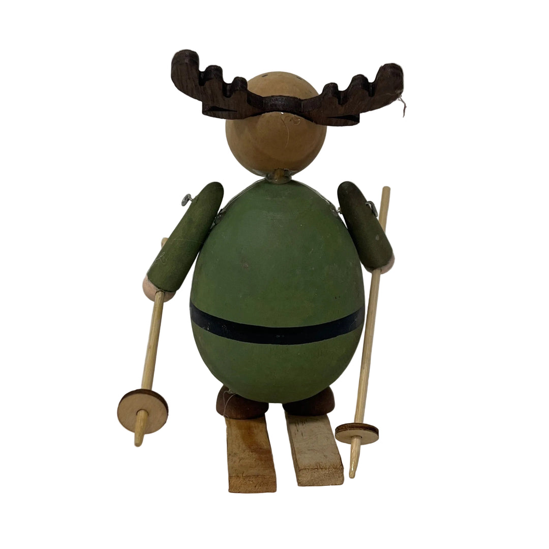 Reindeer on Skis Green