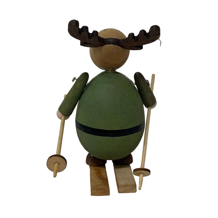 Reindeer on Skis Green
