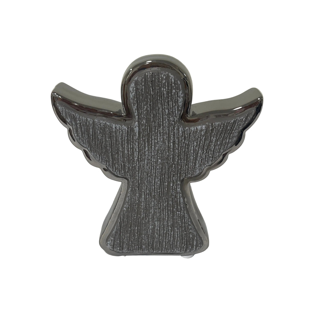 Extra Small Outlined Angel Silver