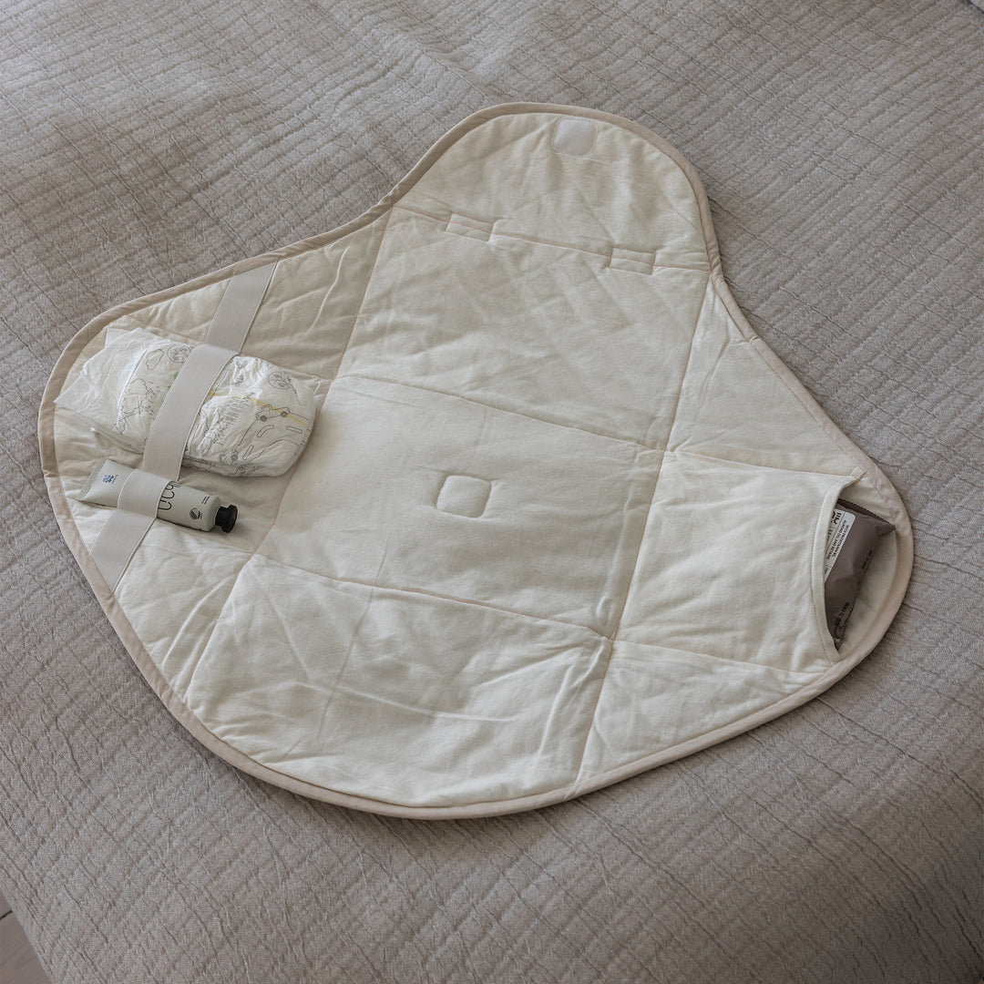 Matelas à langer PUSLE PUR, Jetty Beige par Sebra
