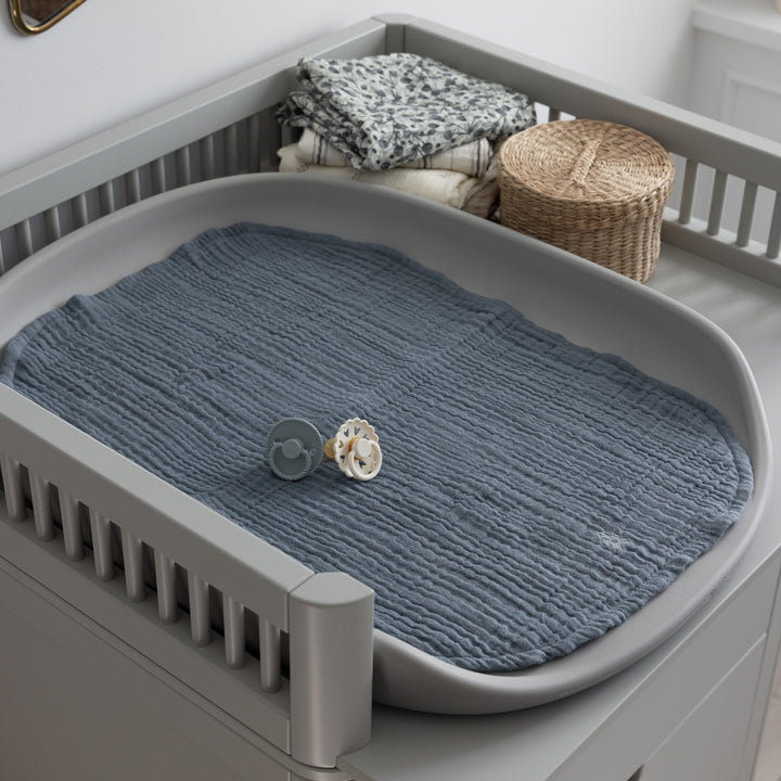 Nursing Towel, 2-pack, Muslin, Blue