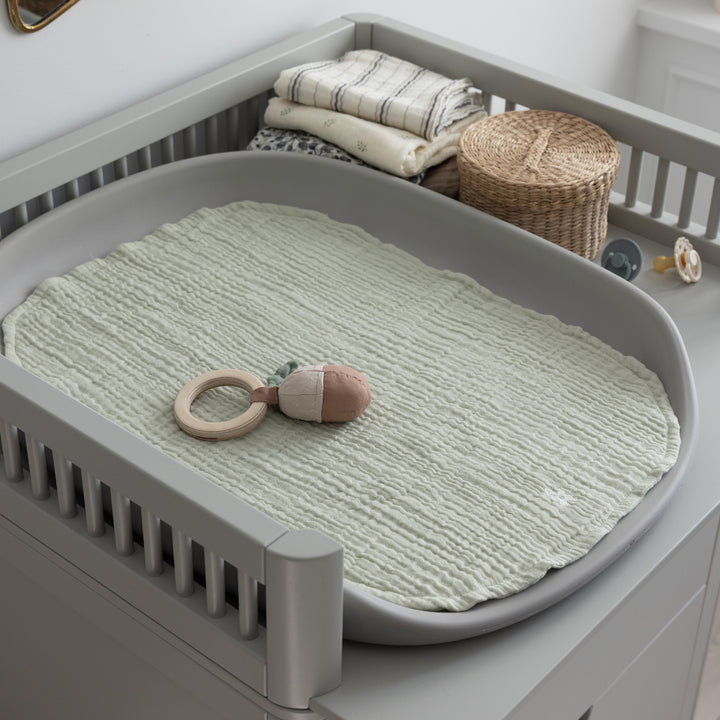 Nursing Towel, 2-pack, Muslin, Green