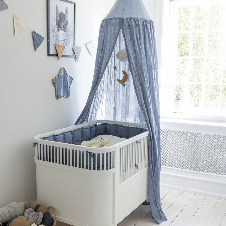 Sebra Dobby Weave Canopy in Forest Lake Blue