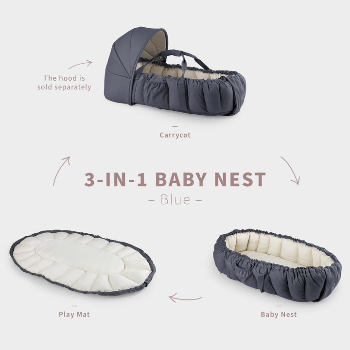 Sebra 3-in-1 Baby Nest in Blue