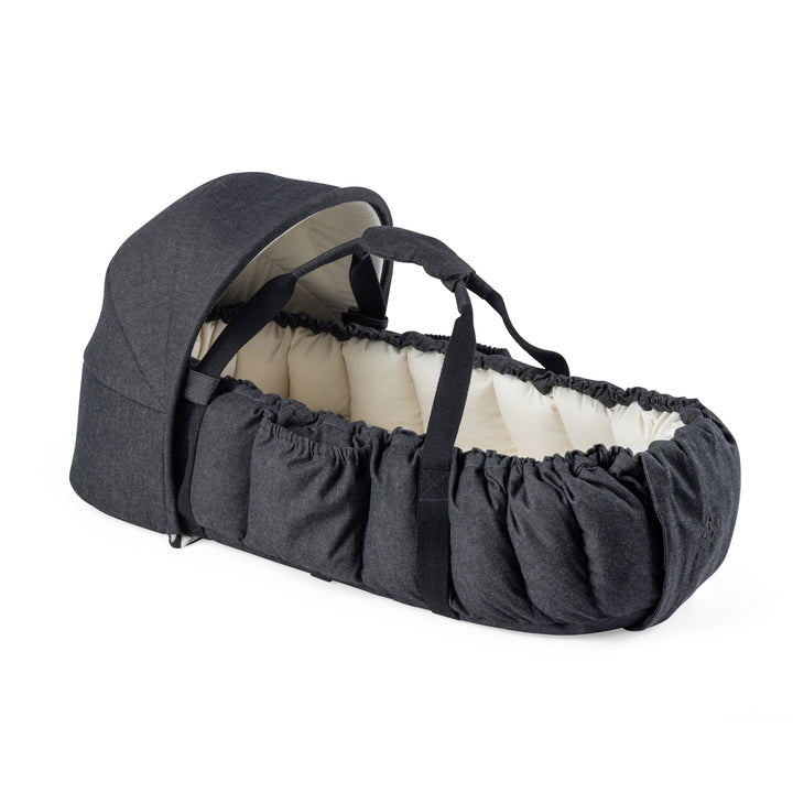 Sebra 3-in-1 Baby Nest & Hood in Dark Grey Melange