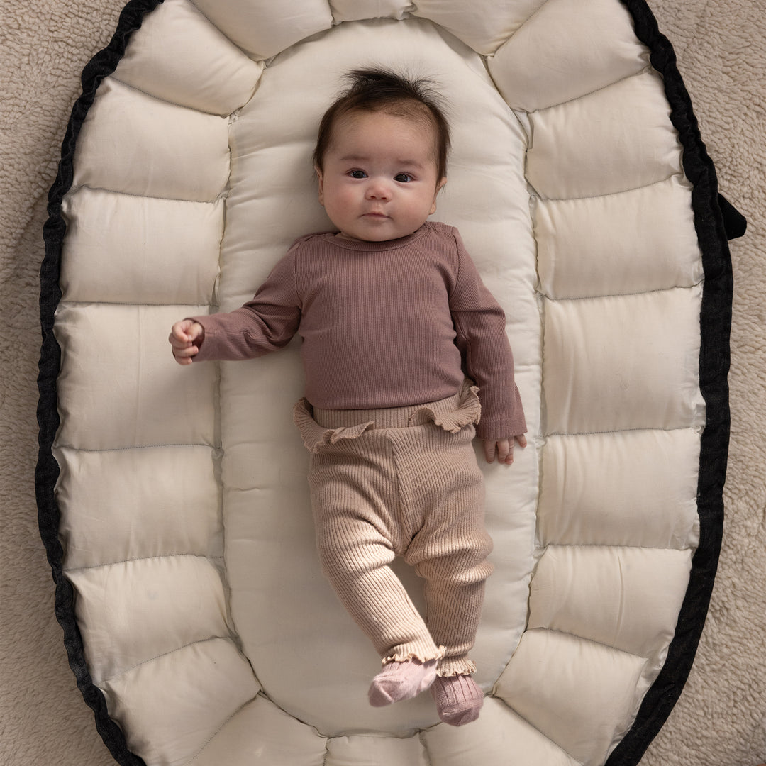 Sebra 3-in-1 Baby Nest in Dark Grey Melange