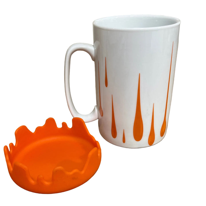 Large Mug with Lid Orange