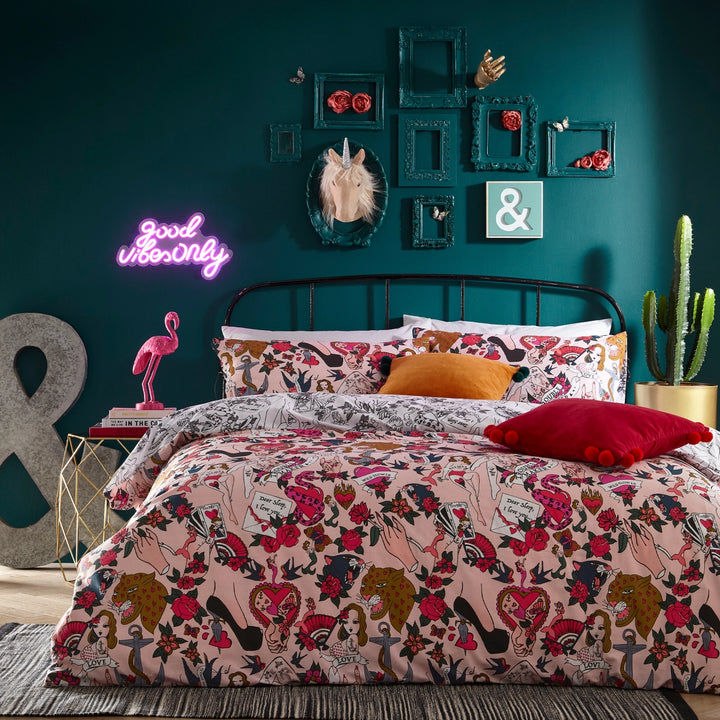 Inked Tattoo Inspired Duvet Cover Set