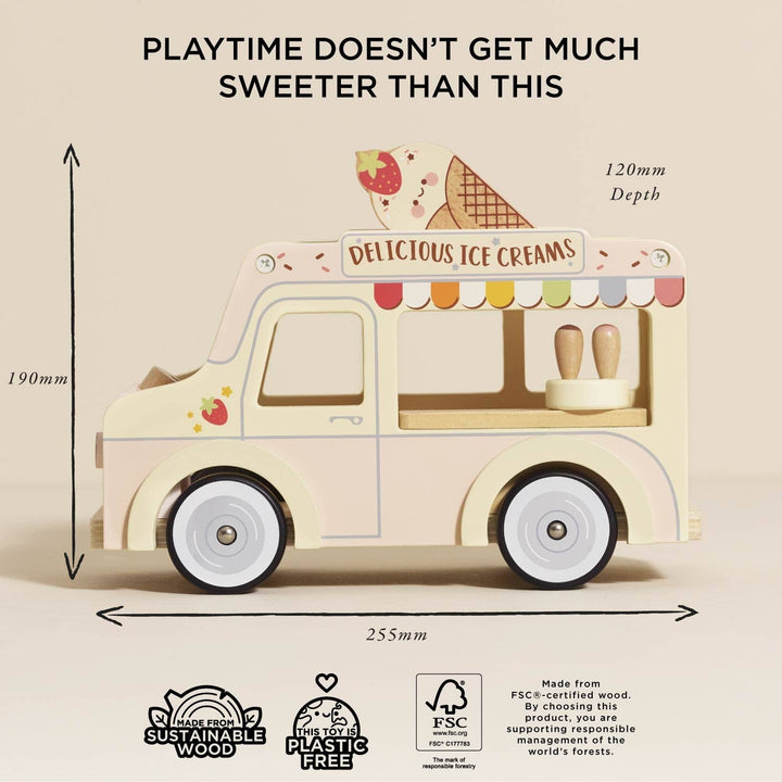 Wooden Ice Cream Van Play Set