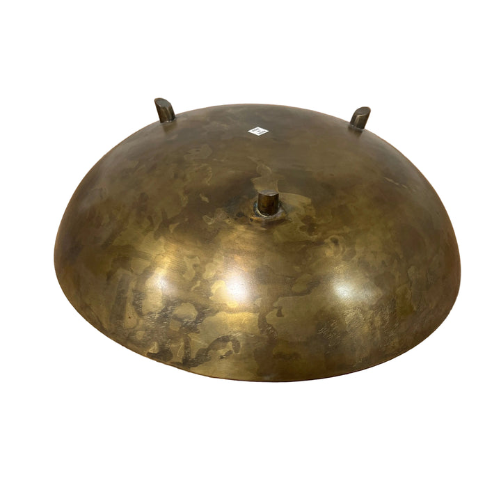 Large Bronze Legged Metal Bowl