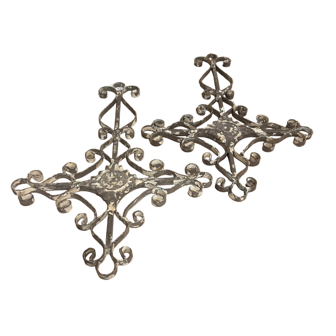 2 Piece Metal Rustic Outdoor Wall Art