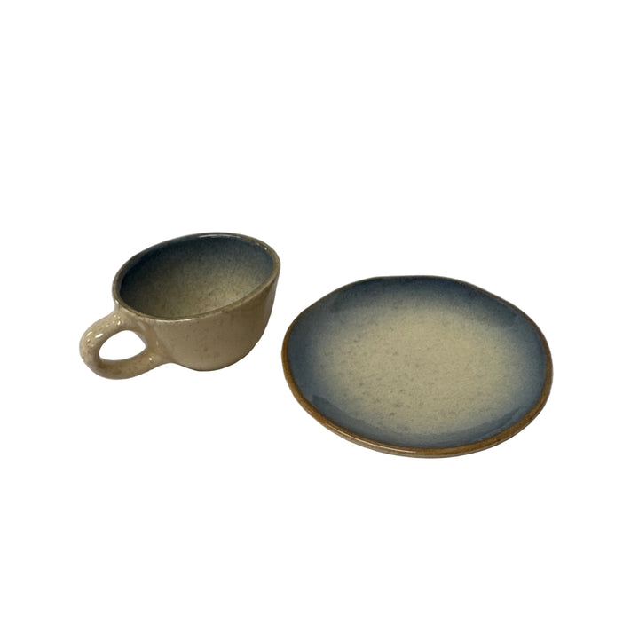 Espresso cup and Saucer in Sea Spray