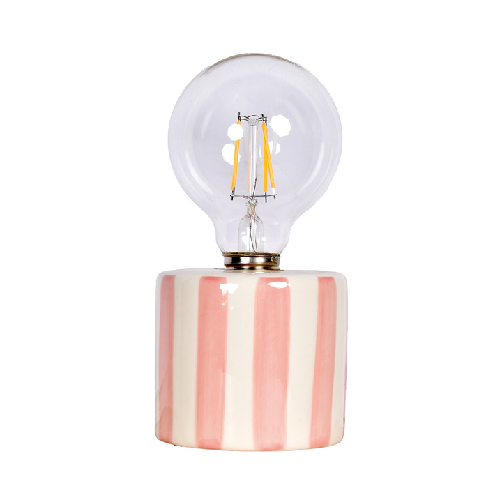 Pink Stripe LED Lamp
