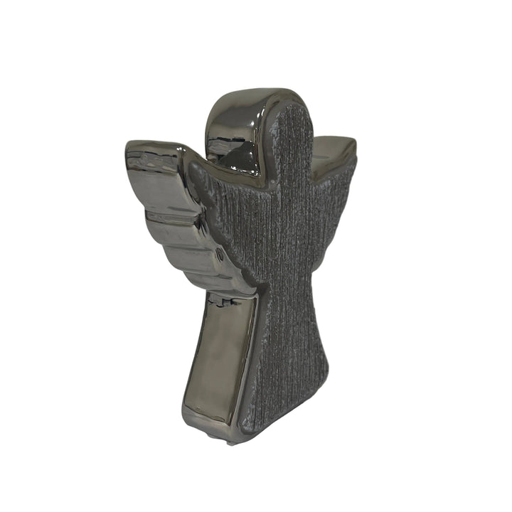 Extra Small Outlined Angel Silver