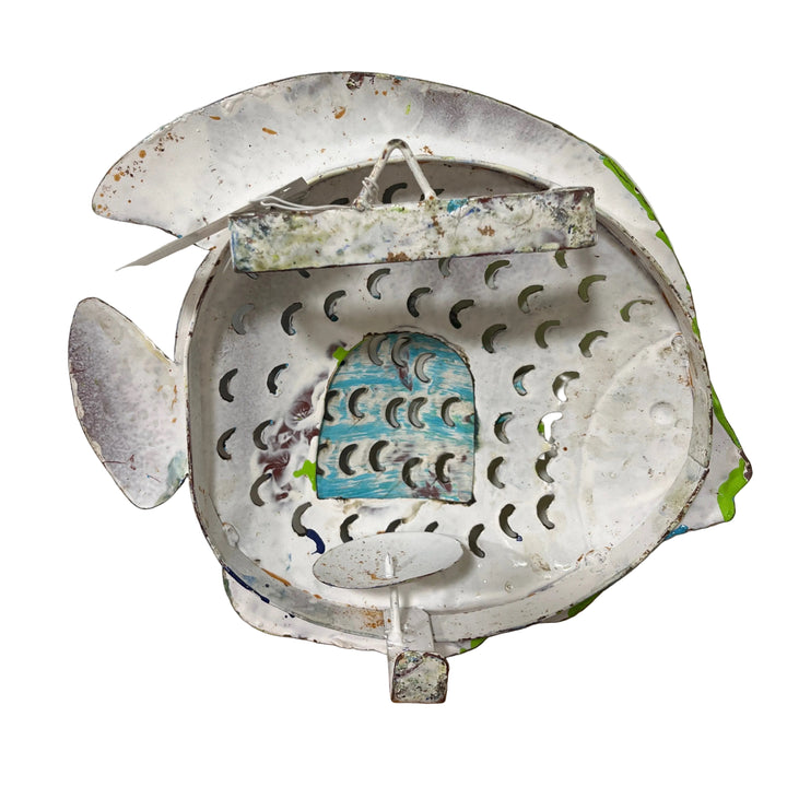 Metal Fish Wall Hanging Lantern