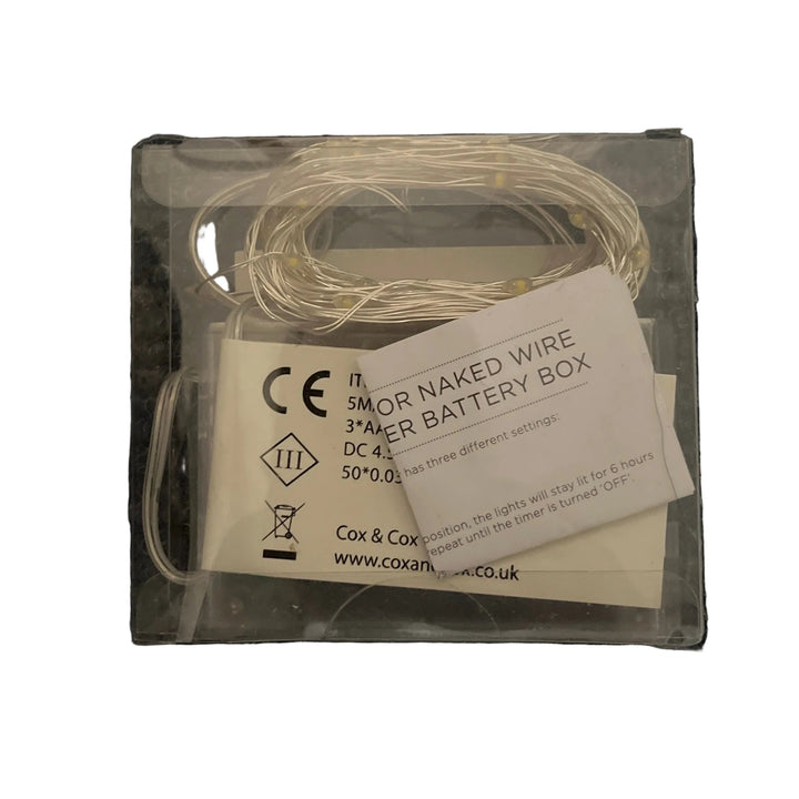 Cox & Cox Naked Wire Lights 5M