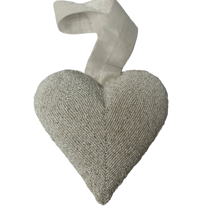 Giant White Heart Hanging Decor