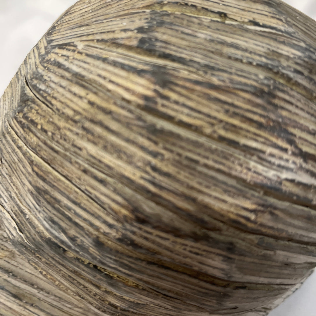 Carved Wood Effect Stone Snail Garden Ornament