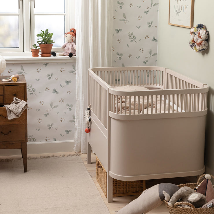 Birchbark Rose Baby & Junior Cot Bed by Sebra