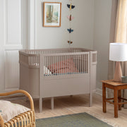 Jetty Beige Baby And Junior  Cot Bed by Sebra