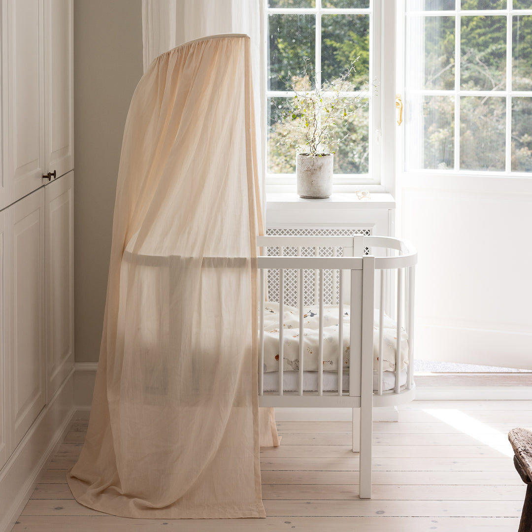 Bedside Crib in Classic White by Sebra