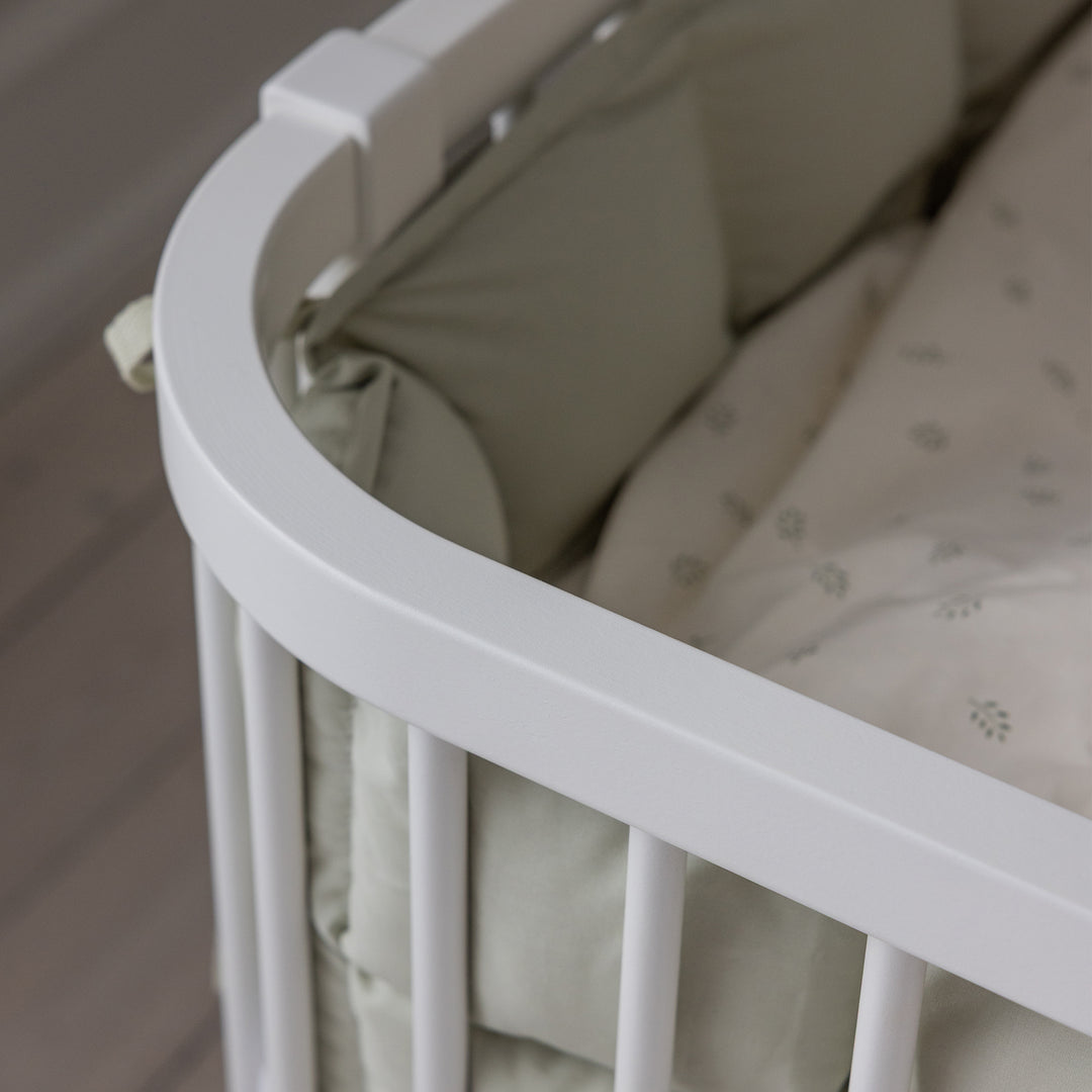 Bedside Crib in Classic White by Sebra