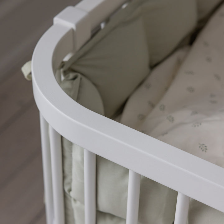 Bedside Crib in Classic White by Sebra