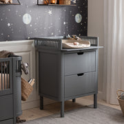 Classic Grey Beech Wood Changing Unit by Sebra - PRE ORDER