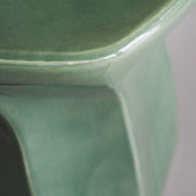 Stoneware Stool in Emerald