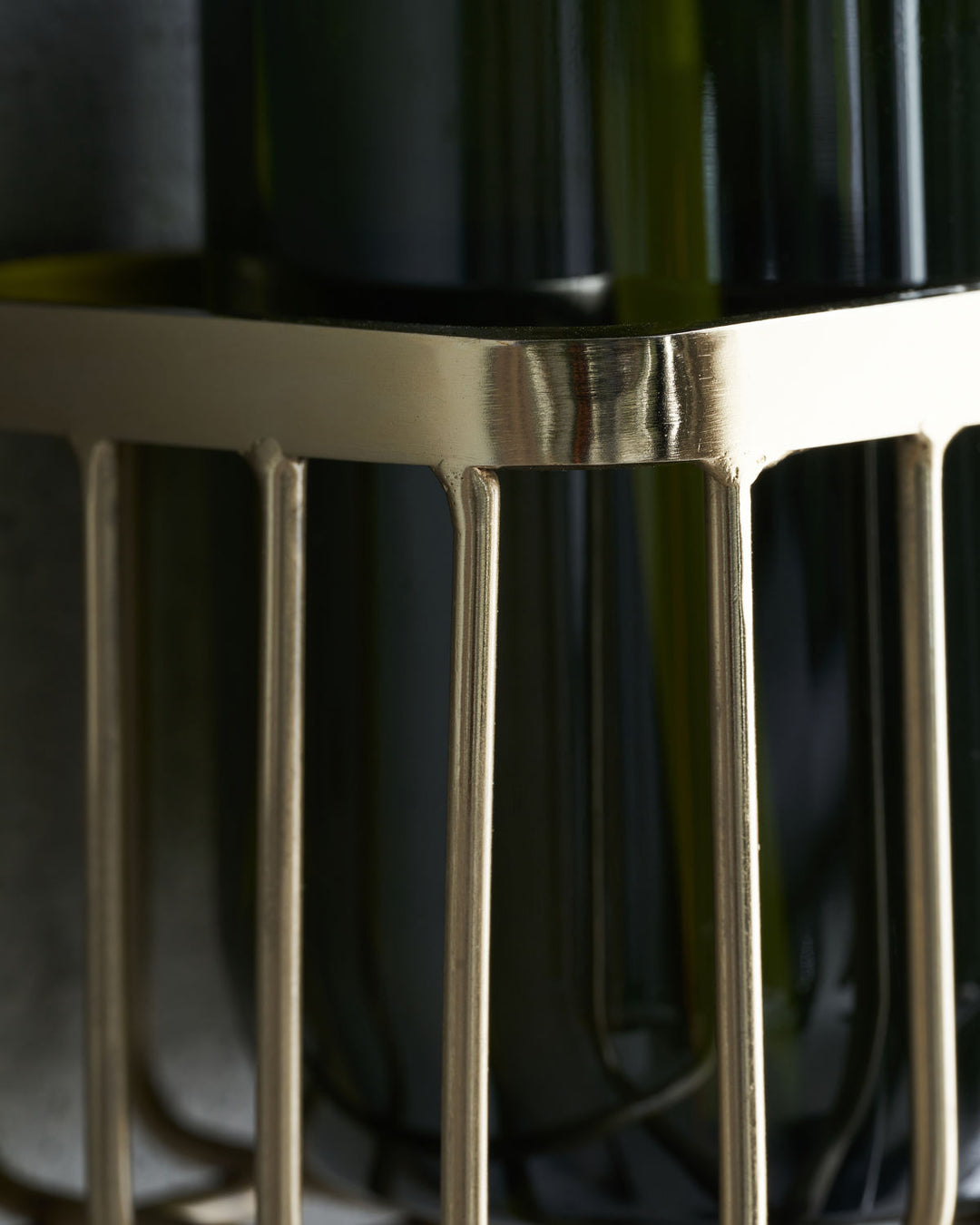 Bathroom Shelf Tidy in Brass