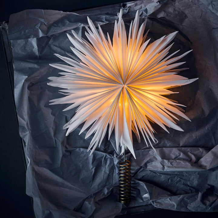 LED Paper Star Tree Topper