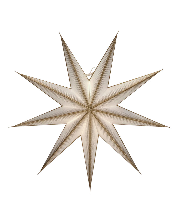 Large Paper Star Christmas Decoration Off-white