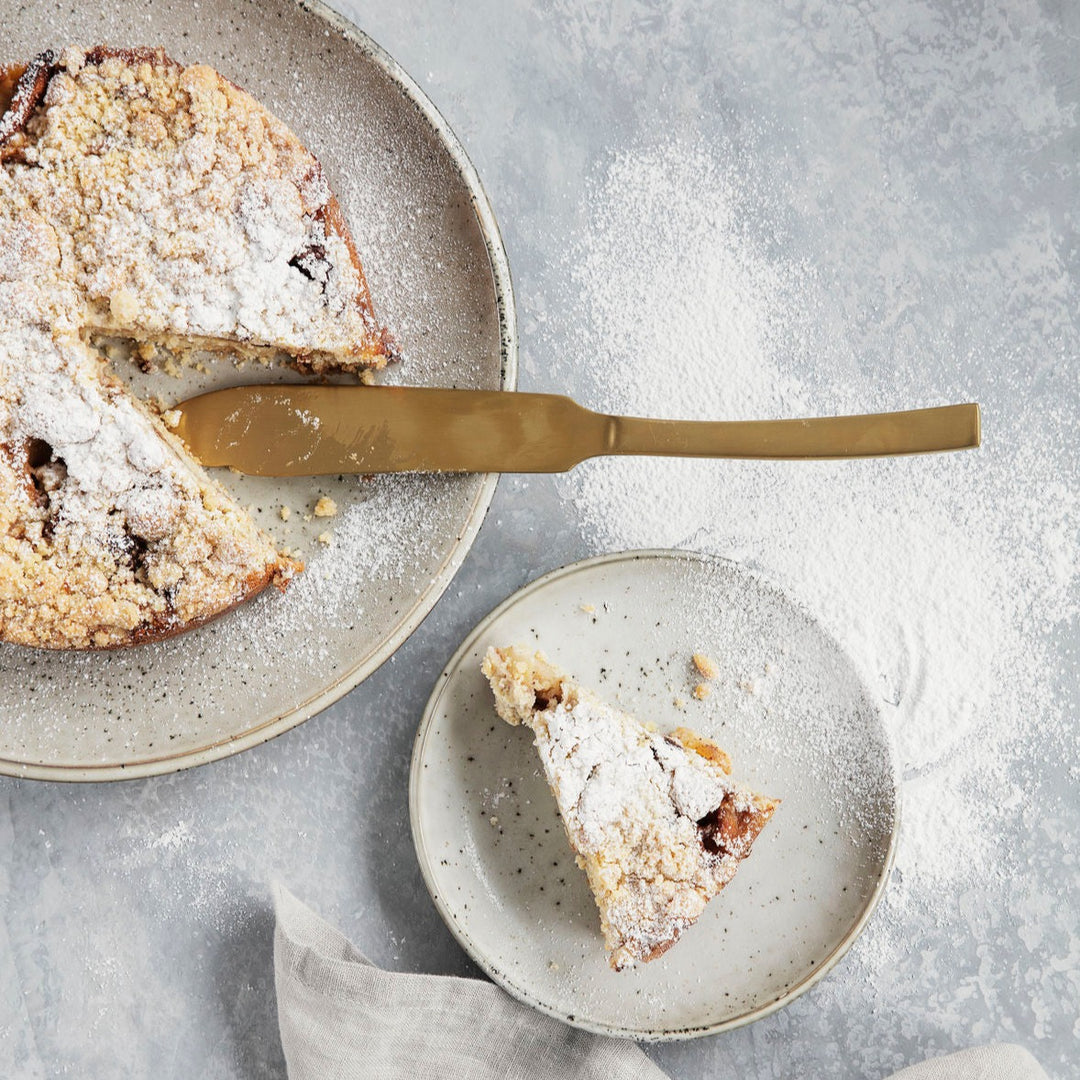 Gold Cake Knife & Server Set