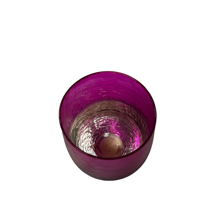 Large Votive in Fuchsia and Smoke
